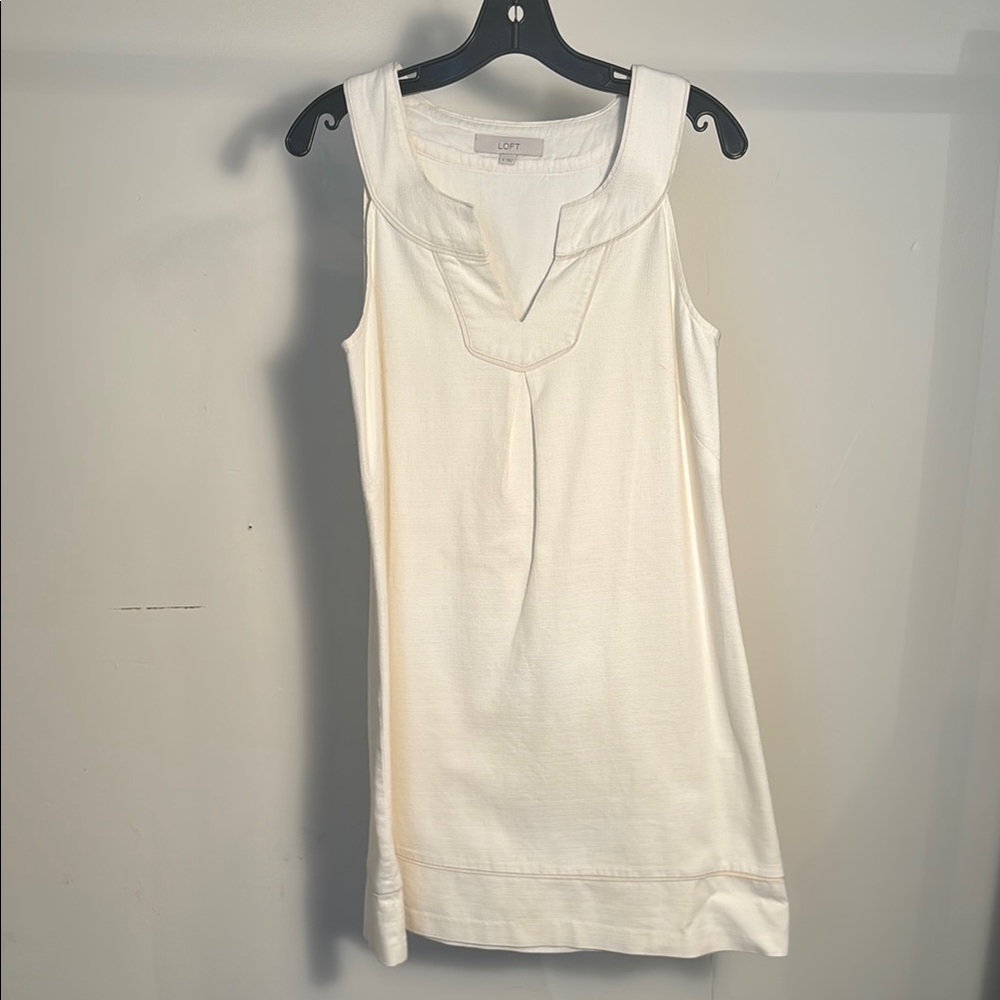 Loft cream dress